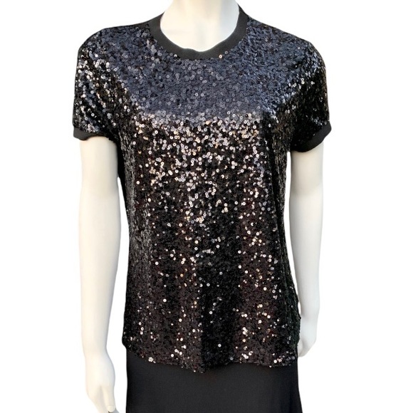 Guess black sequin top. - Picture 1 of 4